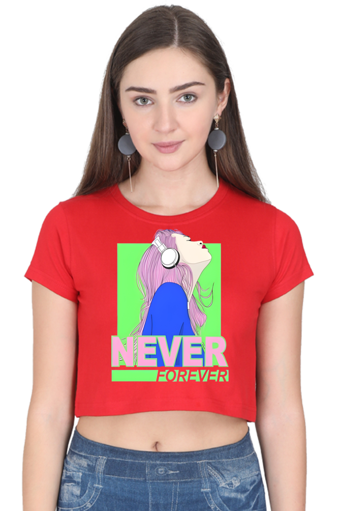 Never Forever Printed Crop tops for women | Buy crop tops online India