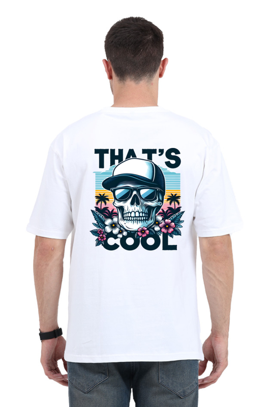 That's Cool: Graphic Printed Oversized T-shirt for Men || Back Printed Oversized T shirt Men