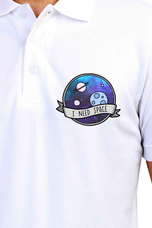 I need Space Printed Polo T-shirts for Men | Buy printed polo t-shirts online