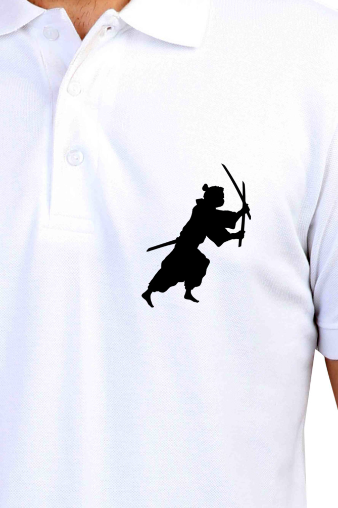 Fighting Ninja Printed Polo T-shirts for Men | Buy printed polo t-shirts online