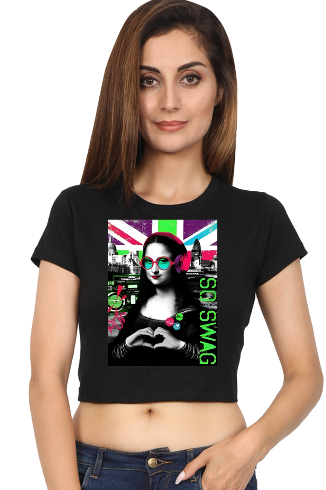 Monalisa Printed Crop tops for women | Buy crop tops online India