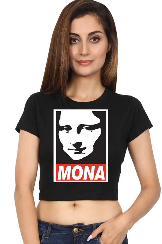 Monalisa Printed Crop tops for women | Buy crop tops online India