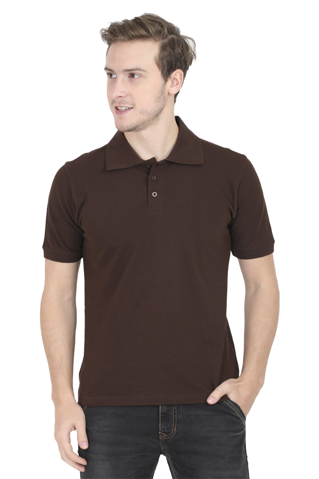 Coffee Brown Polo T-shirts for Men | Buy polo t-shirts online