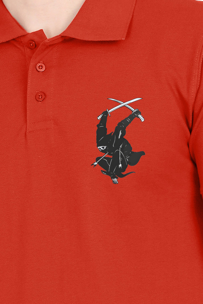 Ninja Printed Polo T-shirts for Men | Buy printed polo t-shirts online