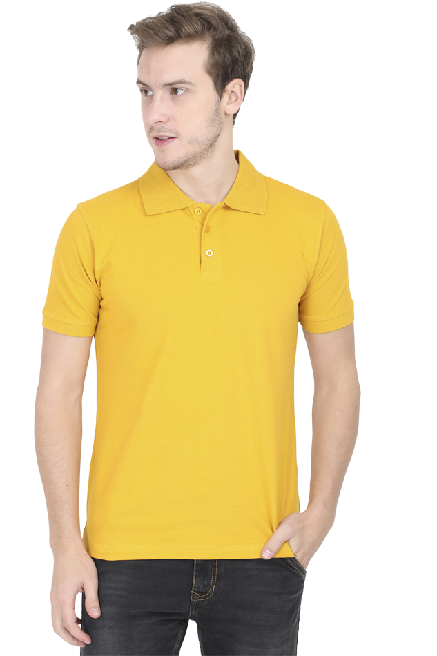 Mustard Yellow Polo T-shirts for Men | Buy polo t-shirts online