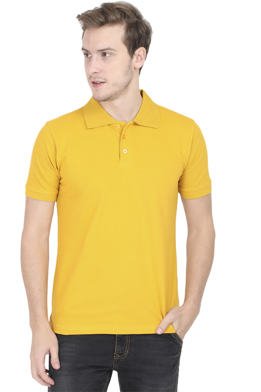 Mustard Yellow Polo T-shirts for Men | Buy polo t-shirts online