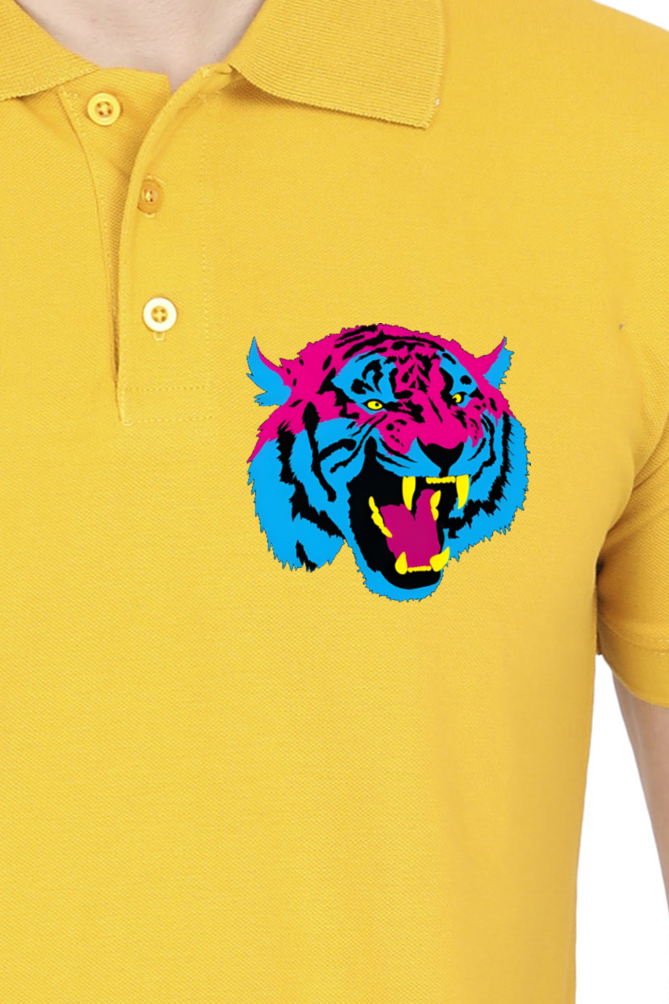 Tiger Printed Polo T-shirts for Men | Buy printed polo t-shirts online