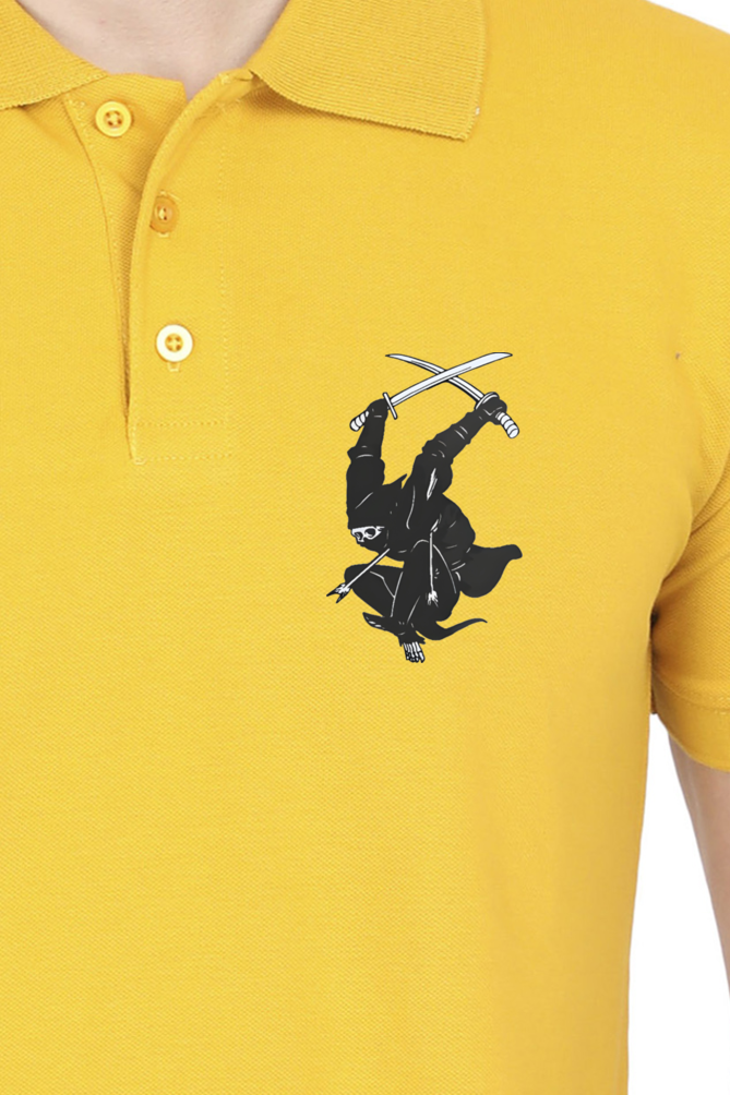 Ninja Printed Polo T-shirts for Men | Buy printed polo t-shirts online