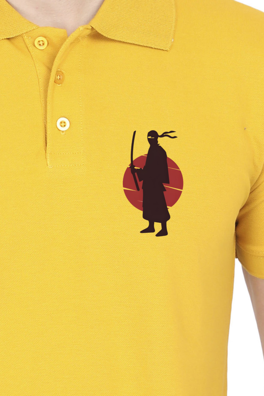 Samurai Printed Polo T-shirts for Men | Buy printed polo t-shirts online