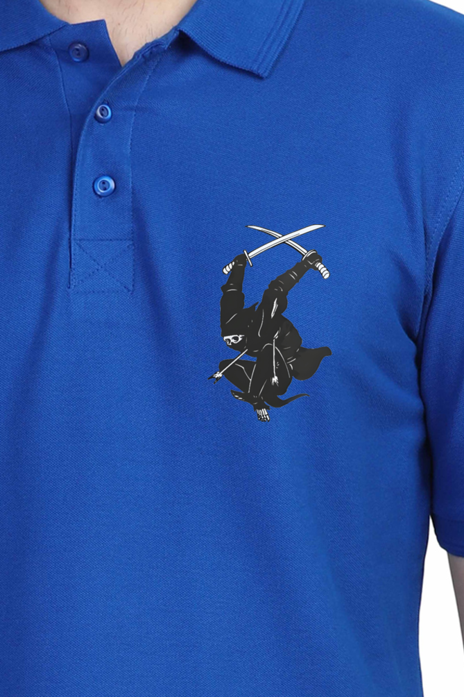 Ninja Printed Polo T-shirts for Men | Buy printed polo t-shirts online