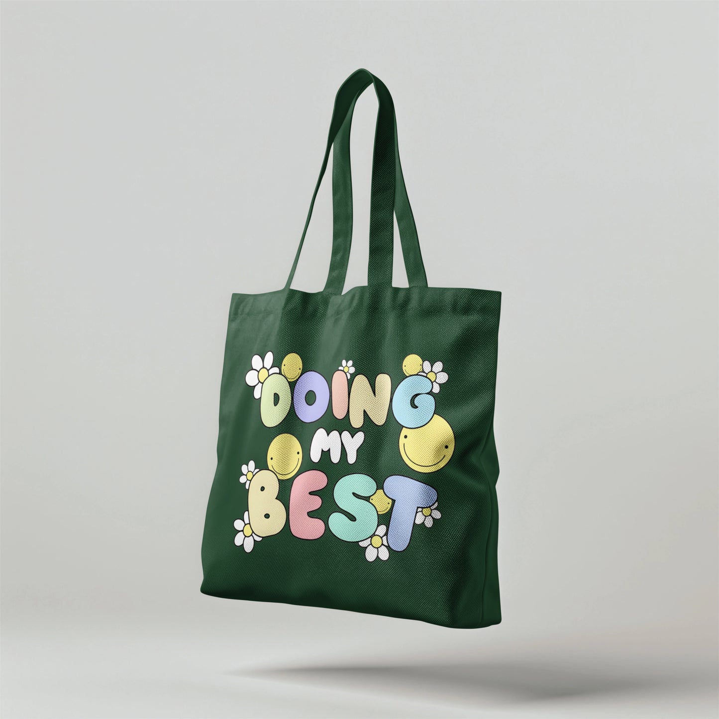 Doing My Best Tote Bags with Zip